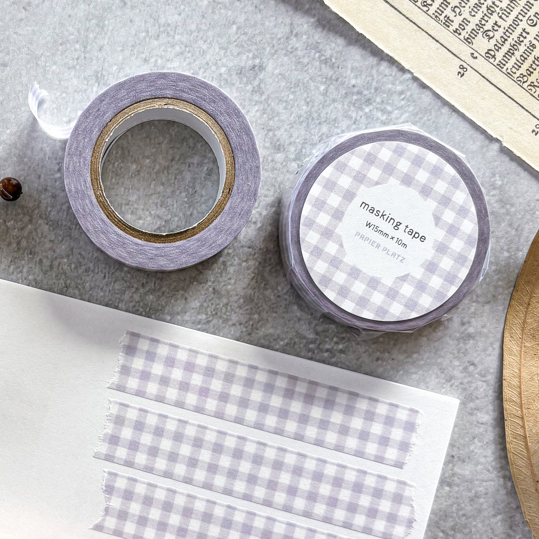 Washi Tape - Checkered (Lavender)