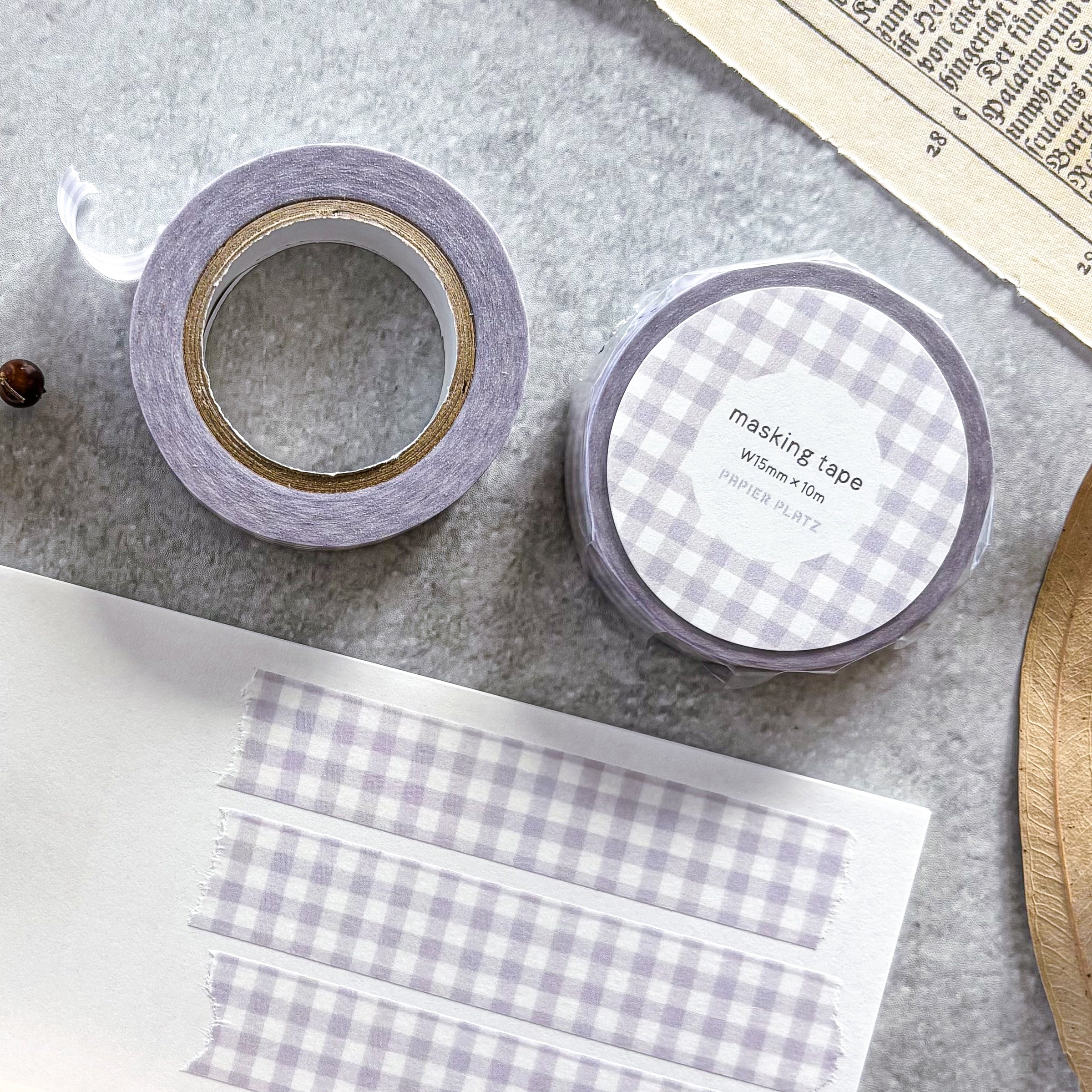 Papier Platz / Washi Tape - Checkered (Lavender)