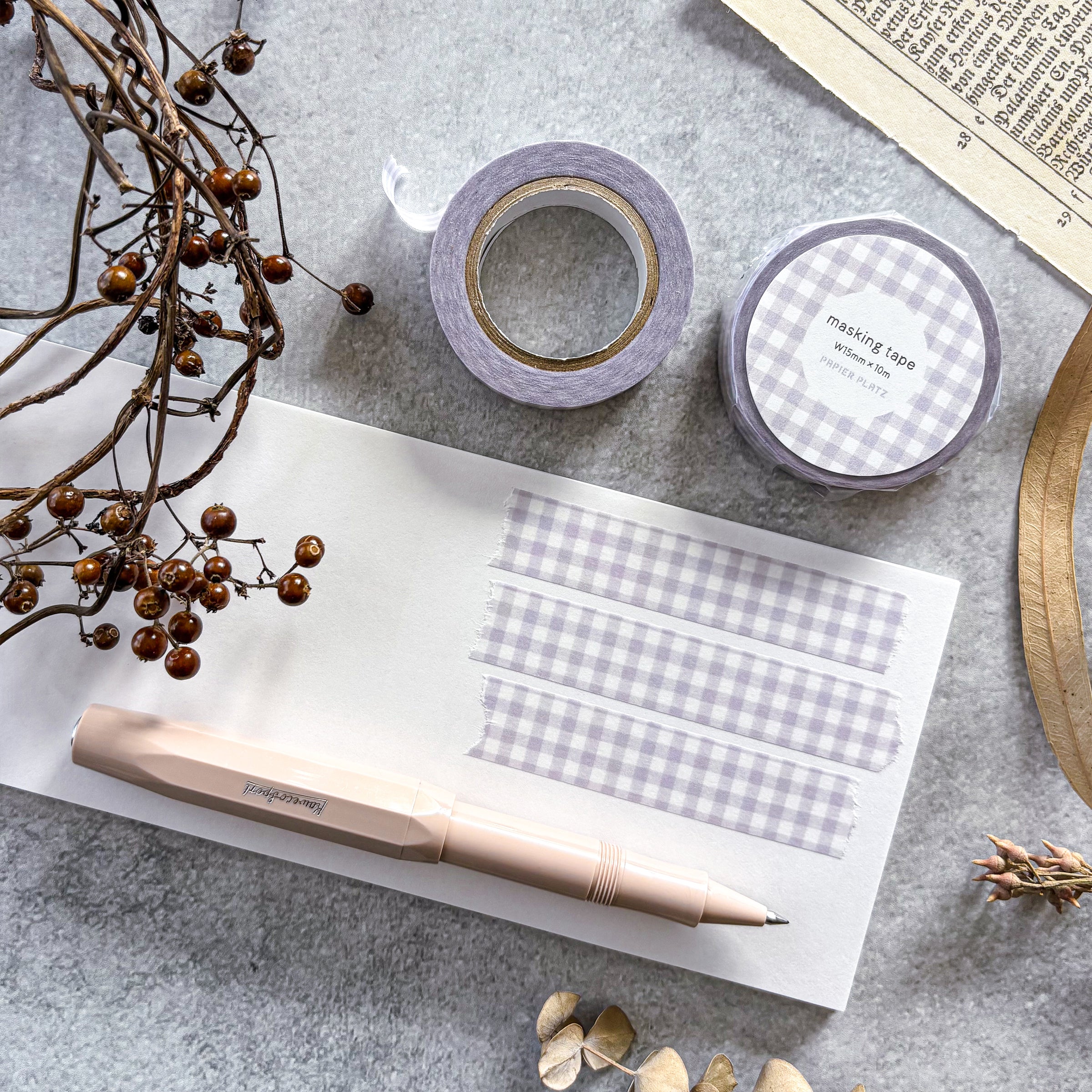 Papier Platz / Washi Tape - Checkered (Lavender)