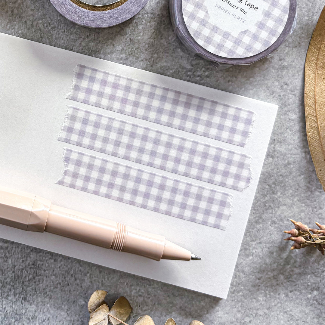 Washi Tape - Checkered (Lavender)