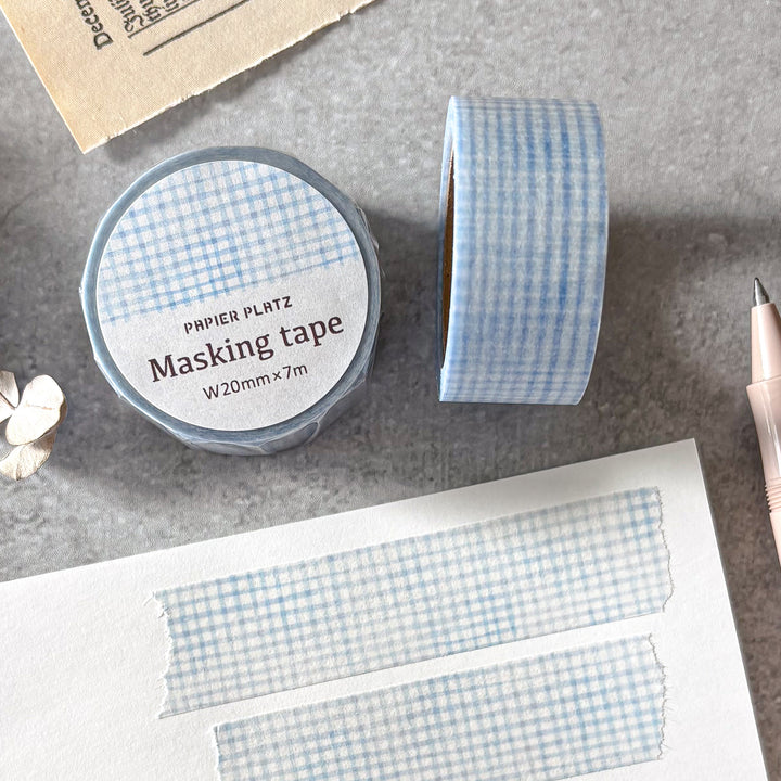 Washi Tape - Blue Grid