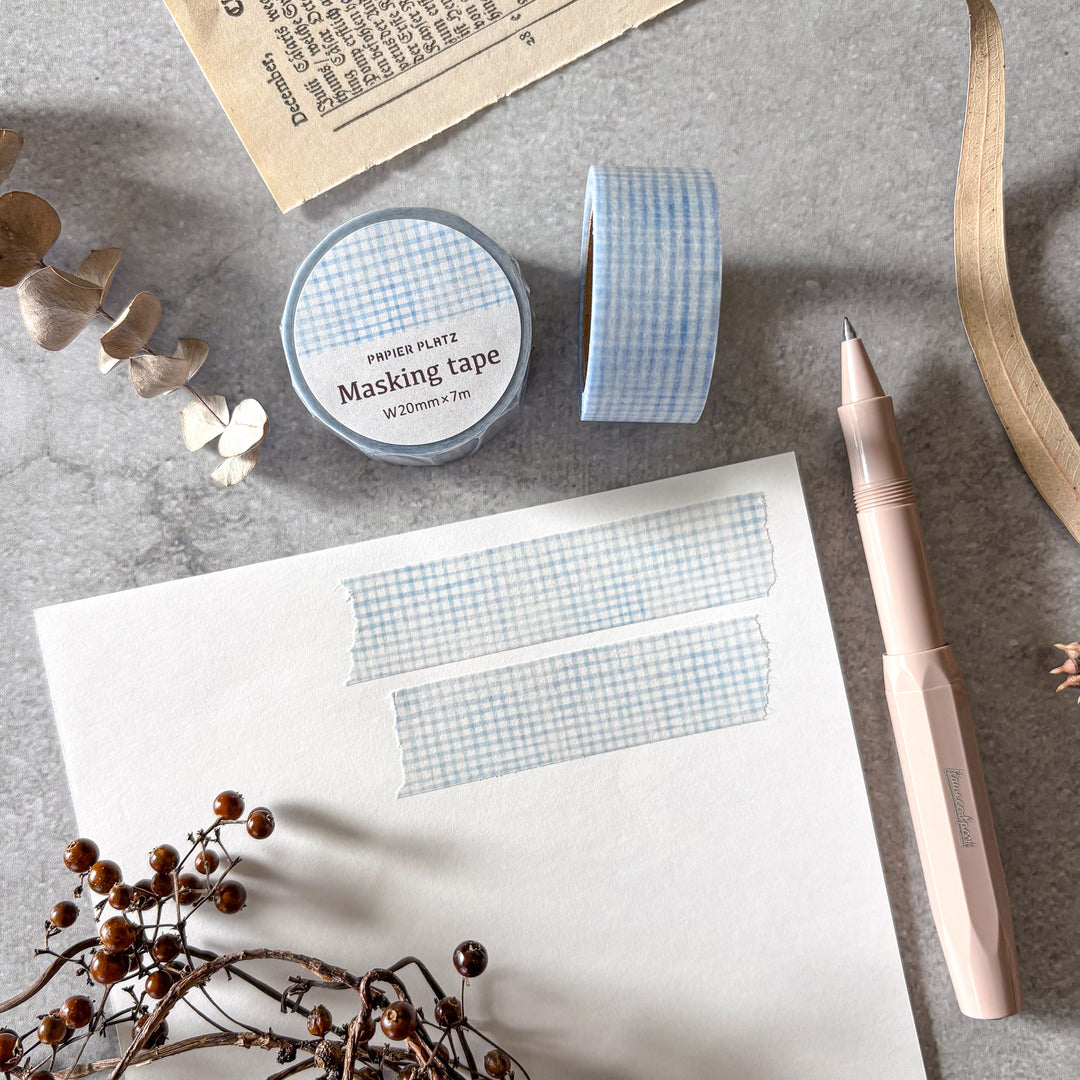 Washi Tape - Blue Grid