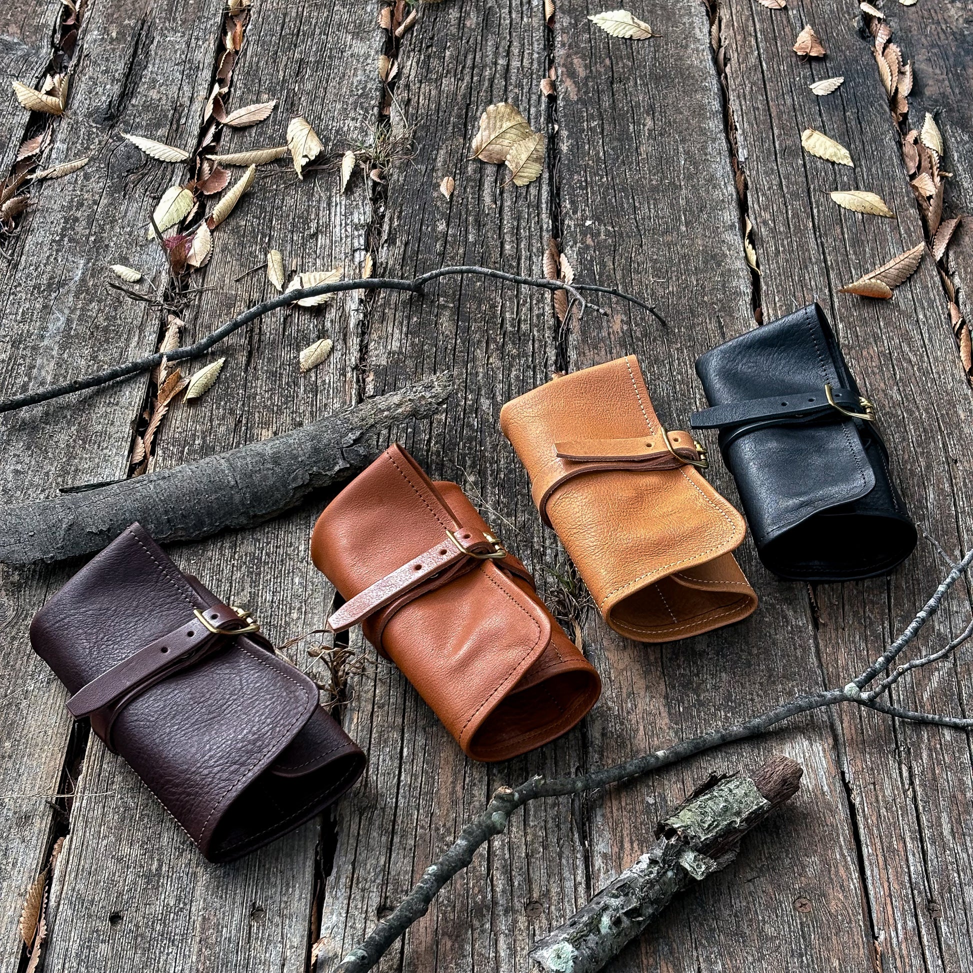 The Superior Labor Leather Roll Pen Case Brown – Cute Things