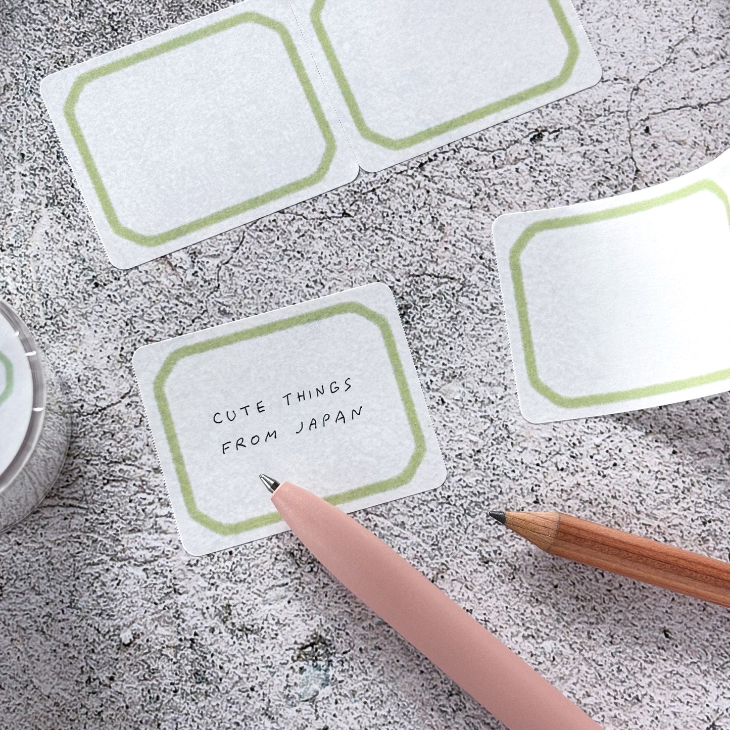 Roll Sticky Note - Green Frames