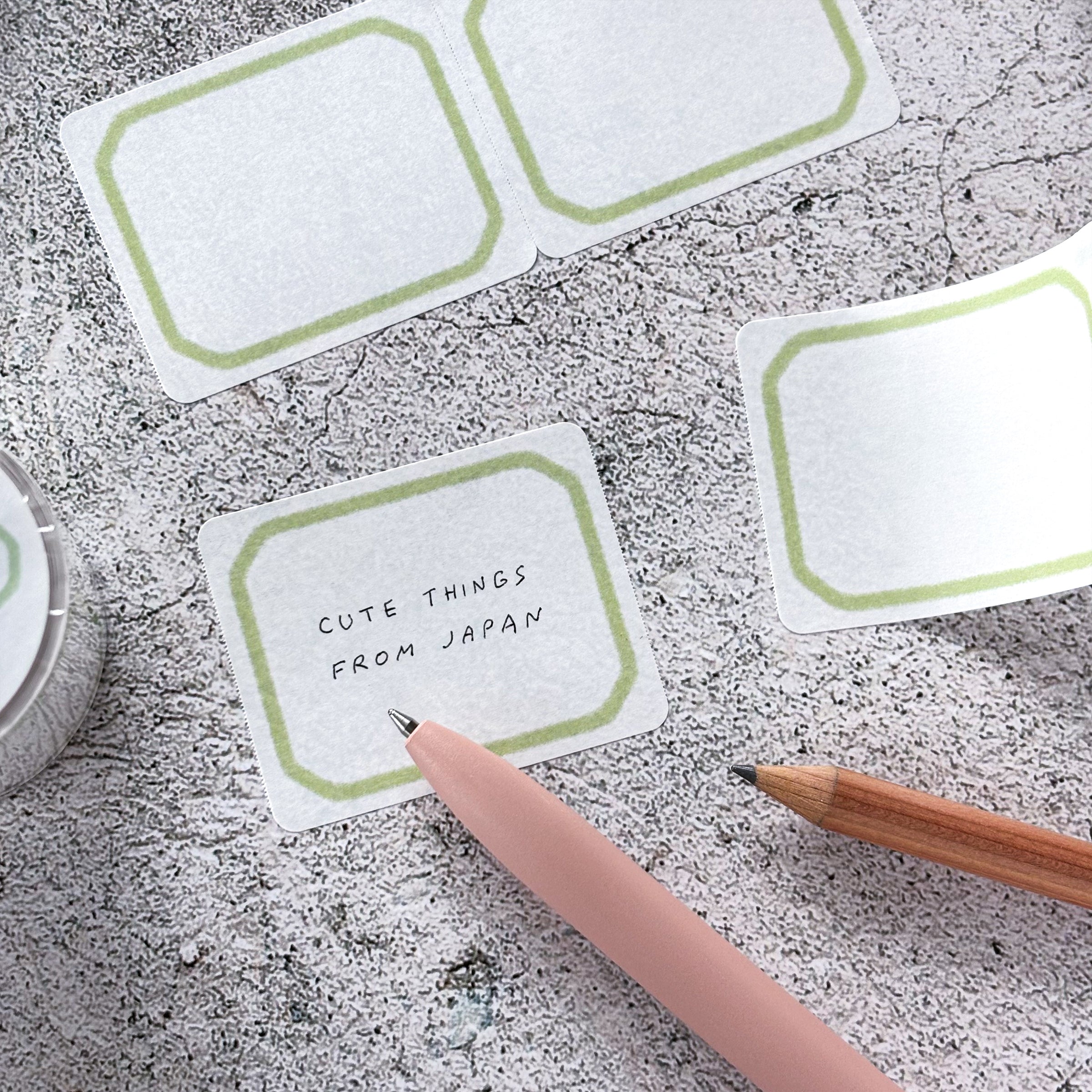 Papier Platz / Roll Sticky Note - Green Frames