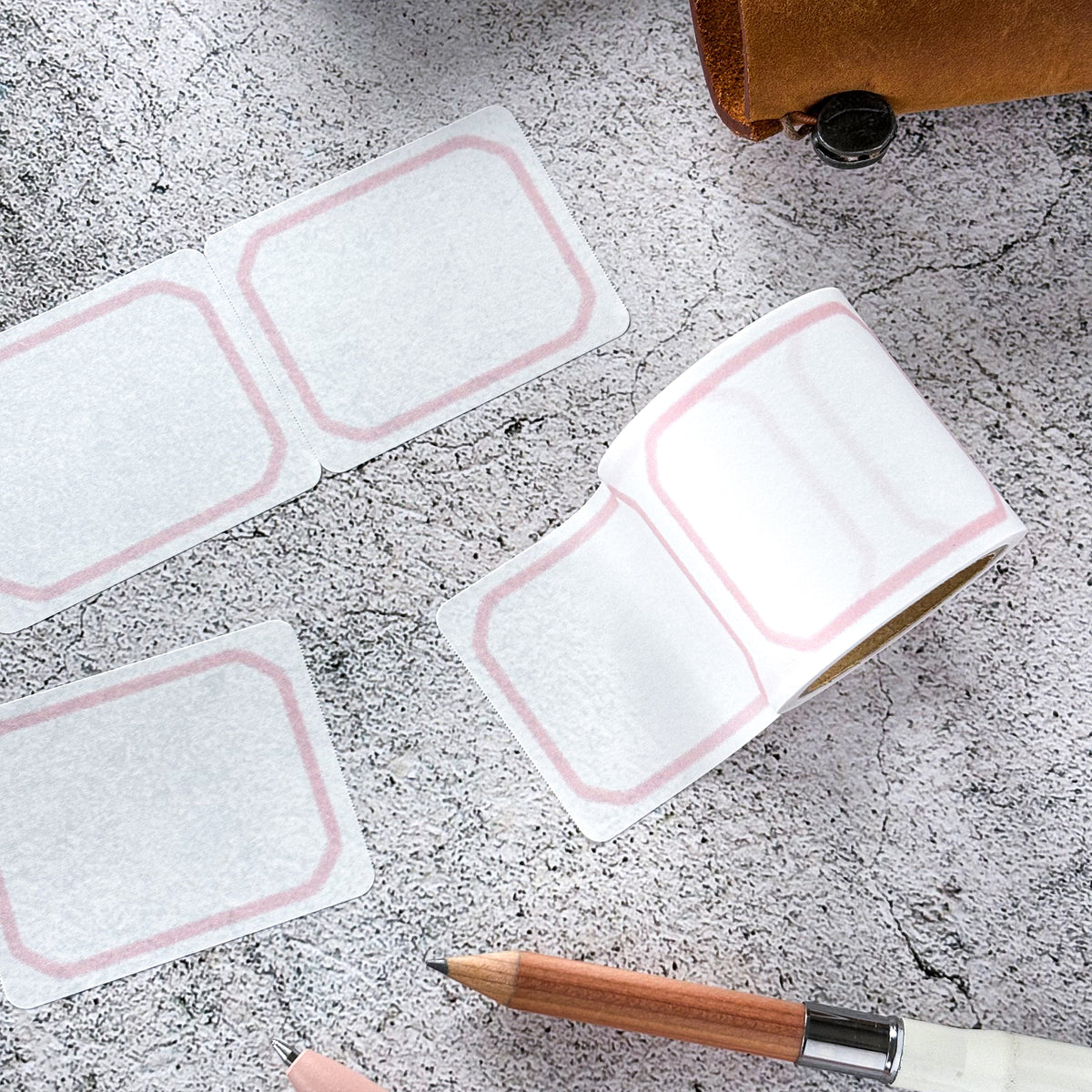 Papier Platz / Roll Sticky Note - Pink Frame