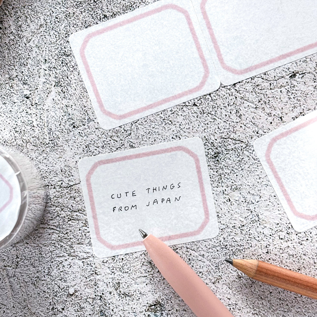 Papier Platz / Roll Sticky Note - Pink Frame