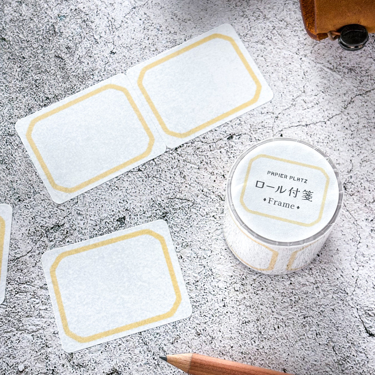 Papier Platz / Roll Sticky Note - Yellow Frame