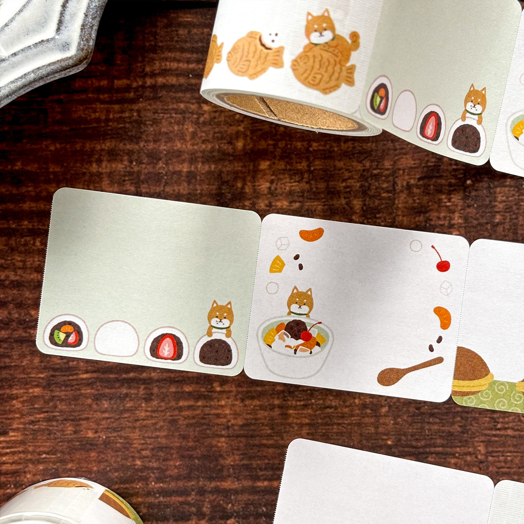 Roll Sticky Notes - Shiba Inu Loves Japanese Sweets