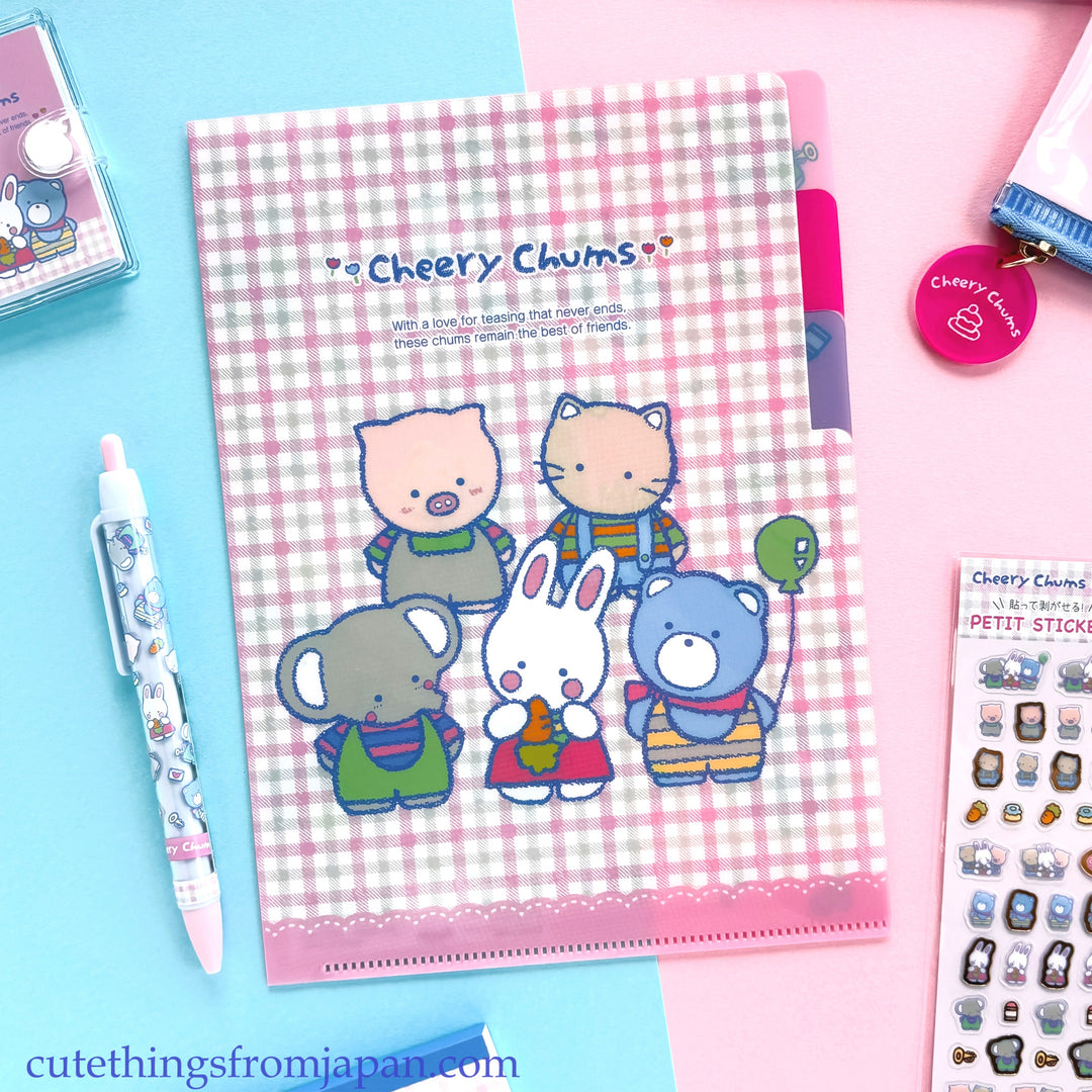 Sanrio A5 Clear File - Cherry Chums