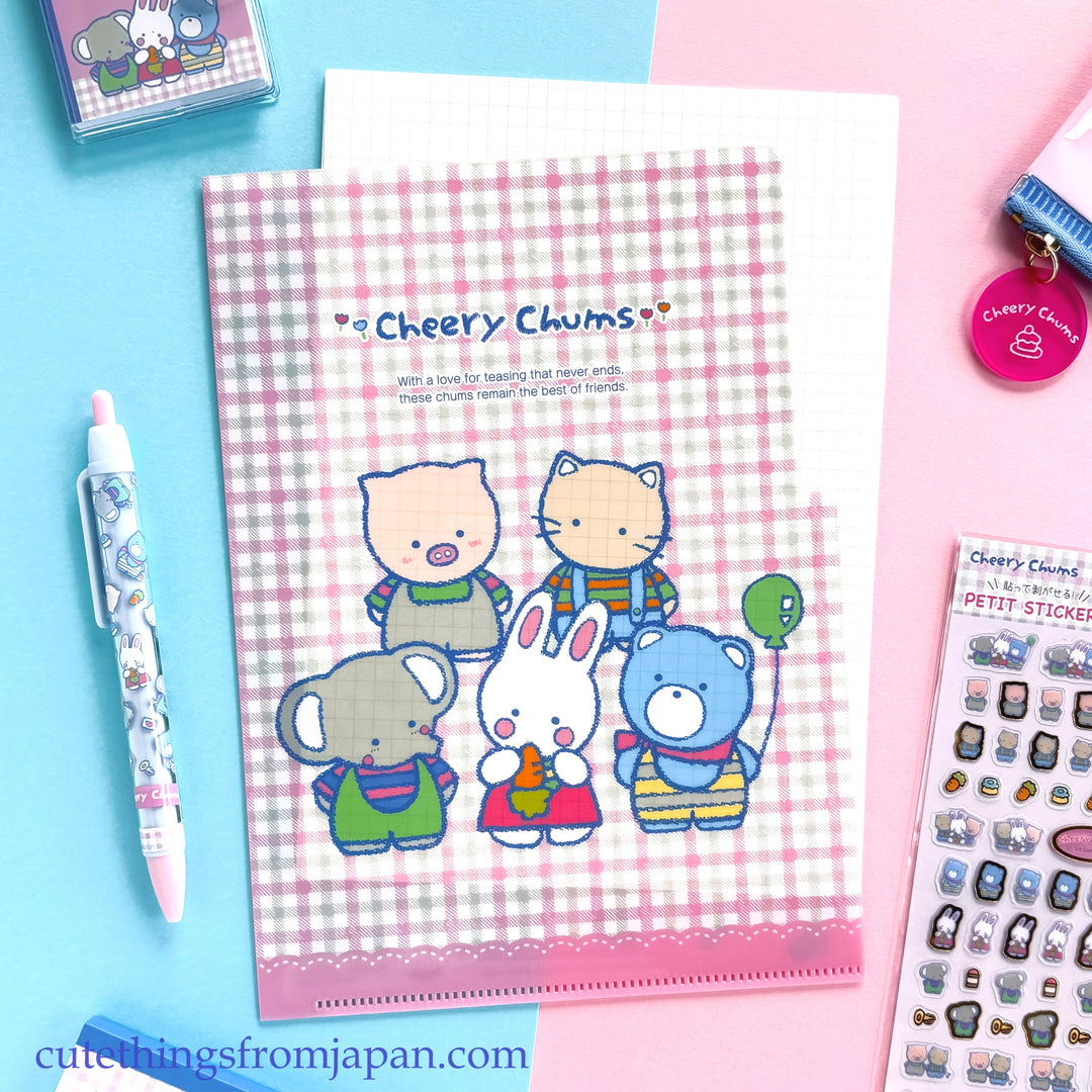 Sanrio A5 Clear File - Cherry Chums