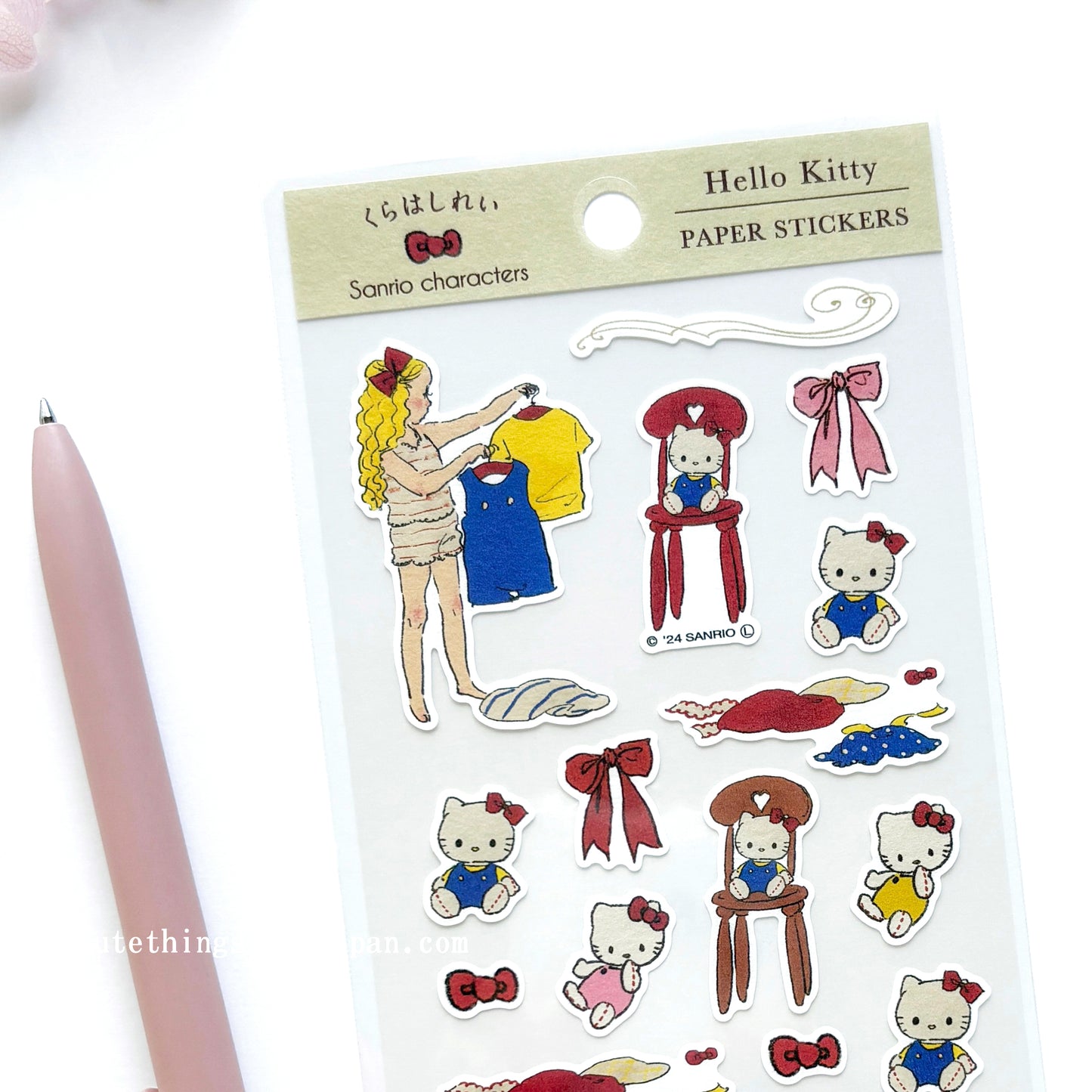Limited Edition Rei Kurahashi Stickers - Going out with Hello Kitty