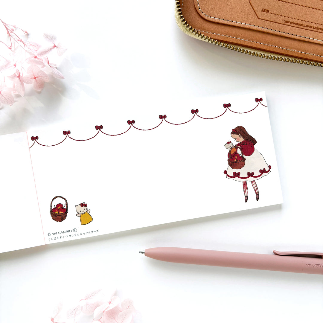 Limited Edition Memo Pad - Hello Kitty & Apples