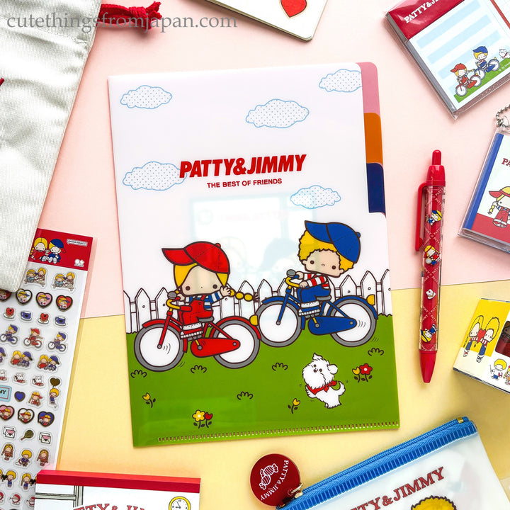 Sanrio A5 Clear File - Patty & Jimmy