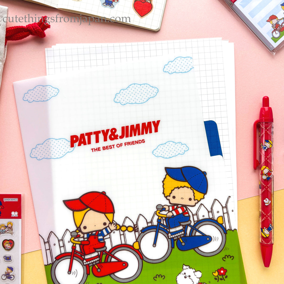 Sanrio A5 Clear File - Patty & Jimmy