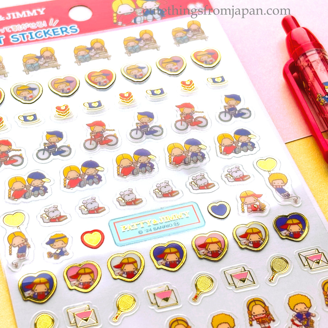 Sanrio Petit Stickers - Patty & Jimmy