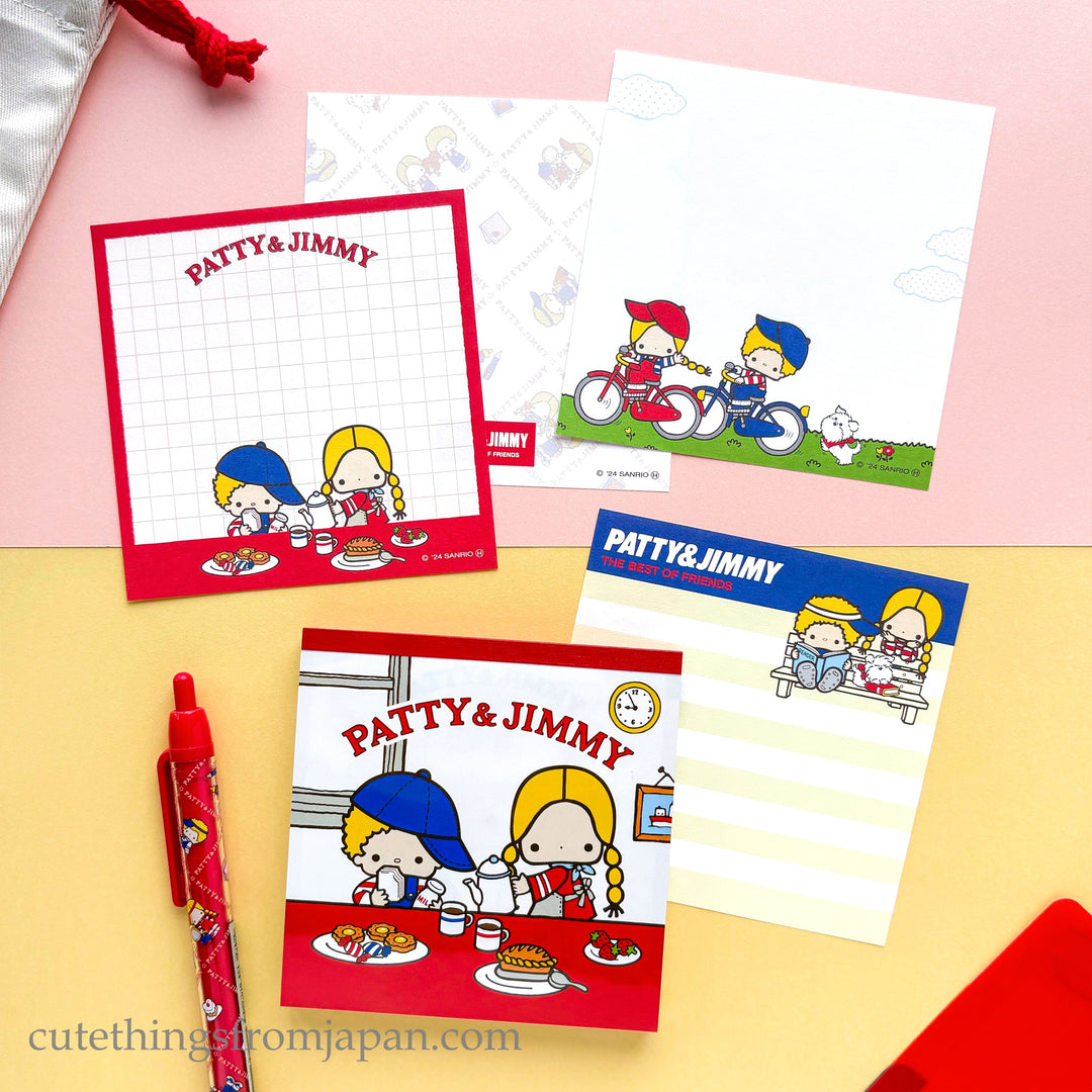 Sanrio Memo Pad - Patty & Jimmy