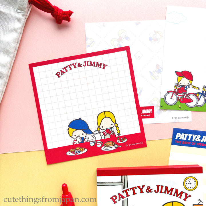 Sanrio Memo Pad - Patty & Jimmy