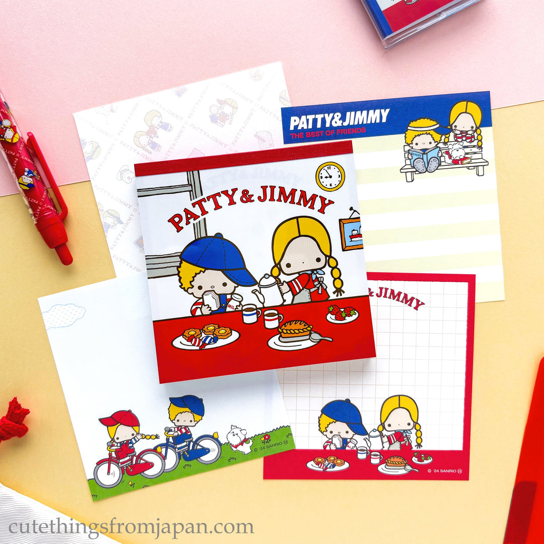 Sanrio Memo Pad - Patty & Jimmy