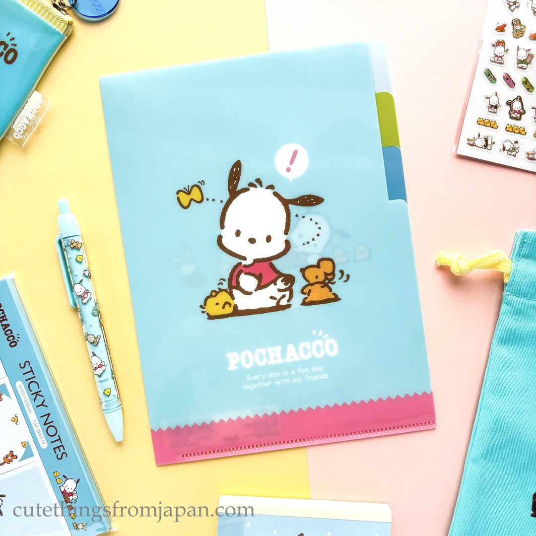 Sanrio A5 Clear File - Pochacco