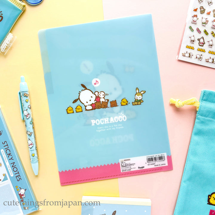 Sanrio A5 Clear File - Pochacco