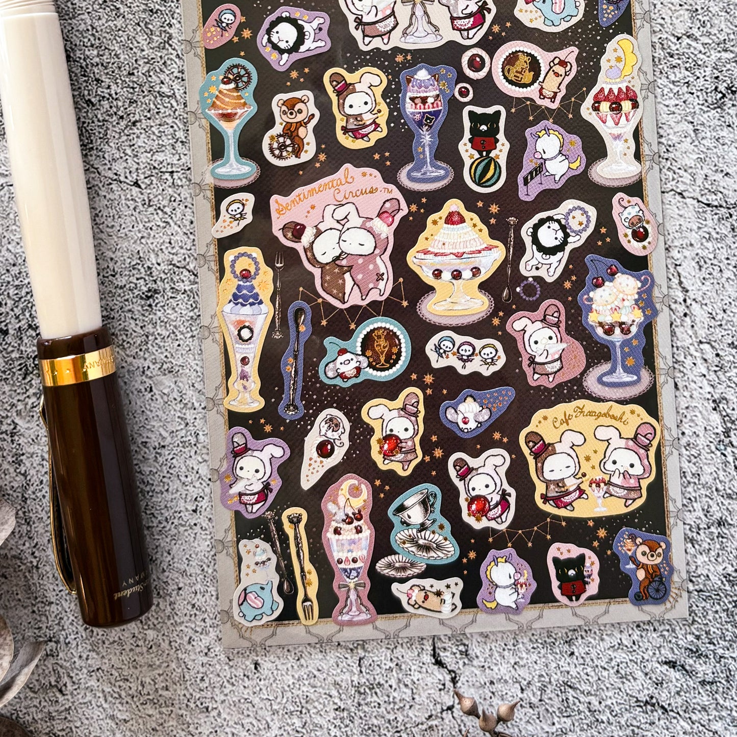 Sentimental Circus Stickers - Night Parfait