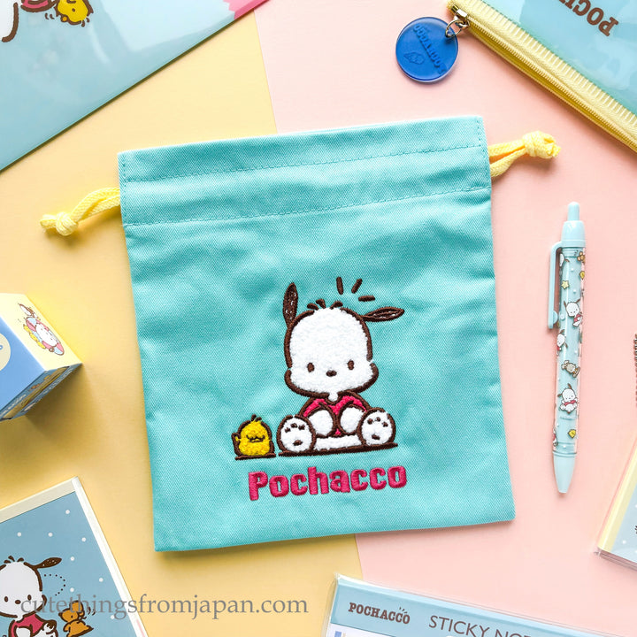 Sanrio Drawstring Purse - Pochacco