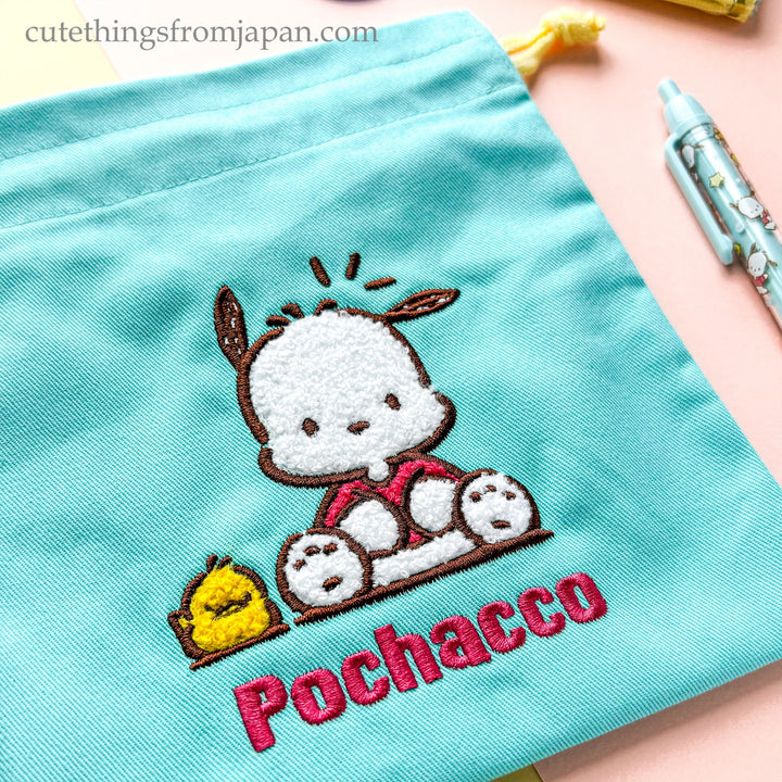 Sanrio Drawstring Purse - Pochacco