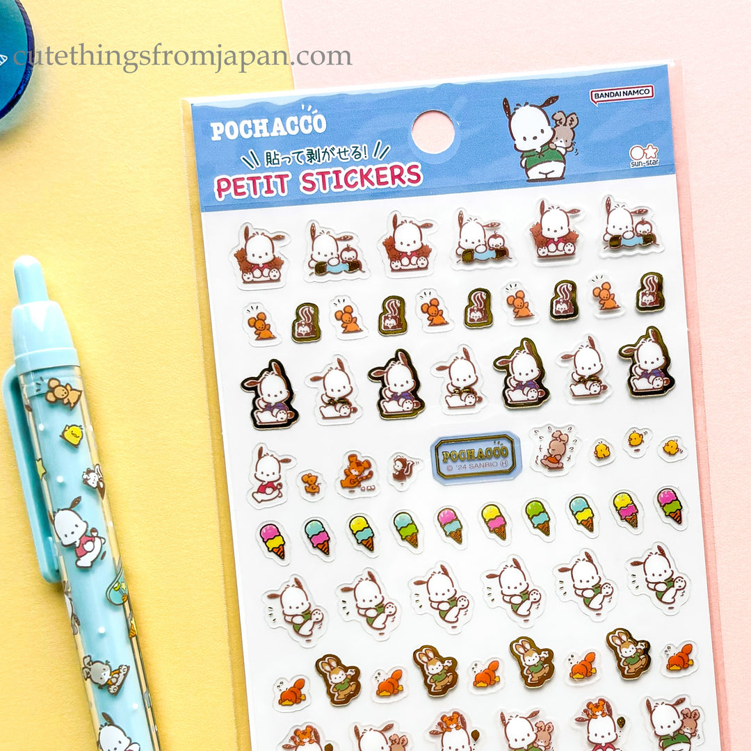 Sanrio Petit Stickers - Pochacco