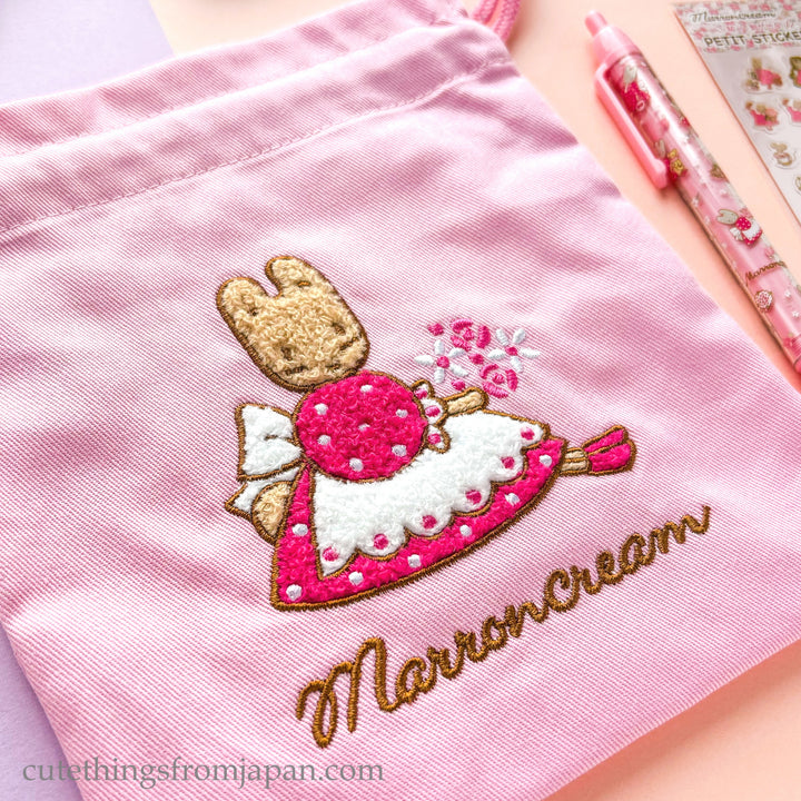 Sanrio Drawstring Purse - Marron Cream