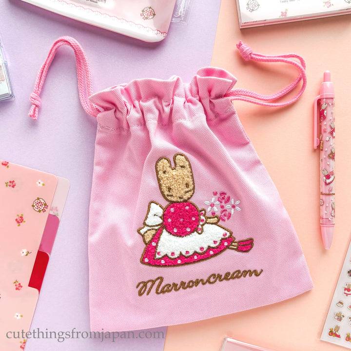 Sanrio Drawstring Purse - Marron Cream