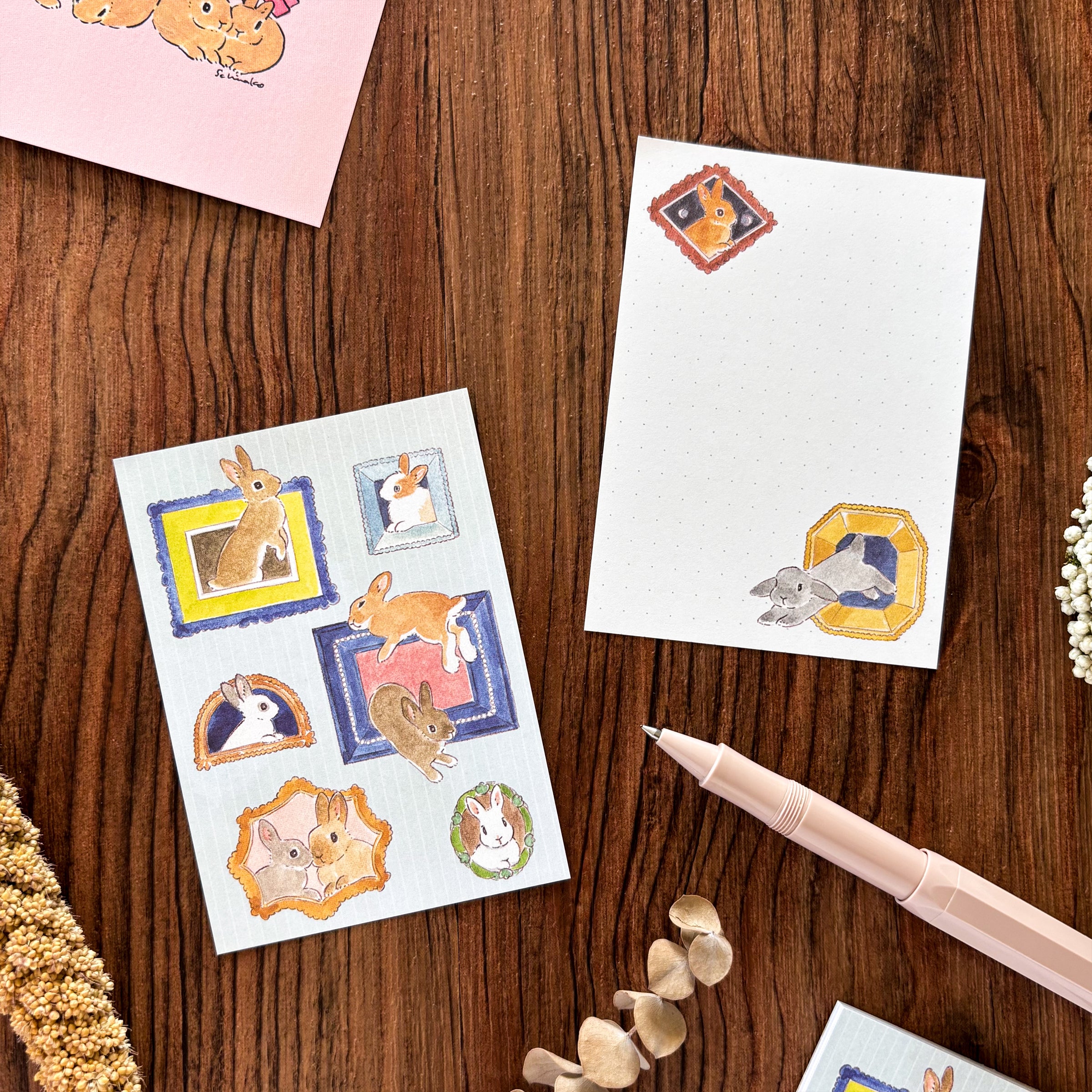 Shinako Moriyama / Memo Pad - Bunny and Frames