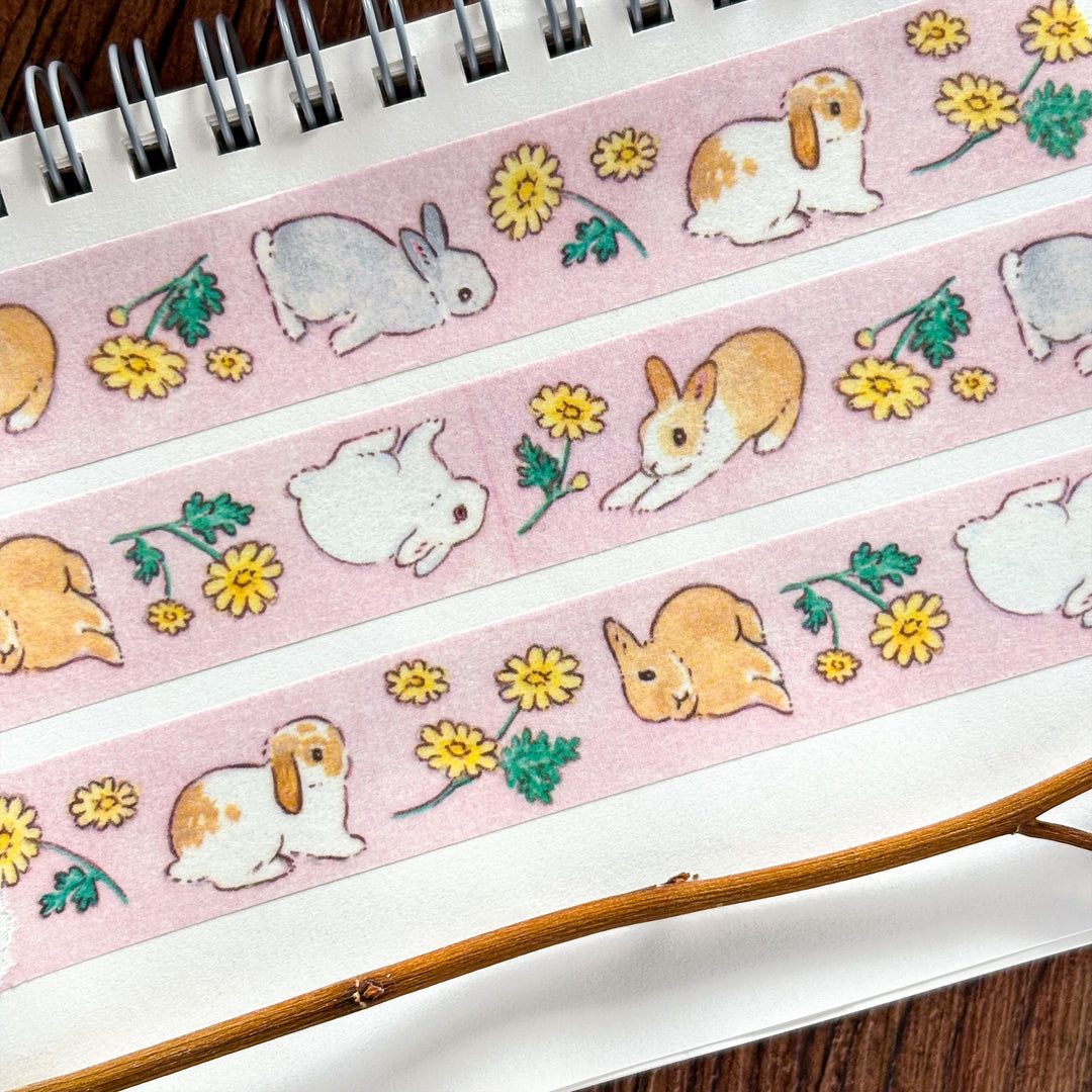 Shinako Moriyama Washi Tape - Flower Bunny