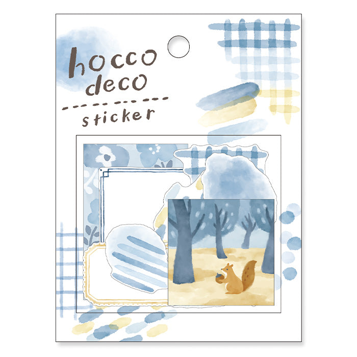 Watercolor Flake Stickers - Blue