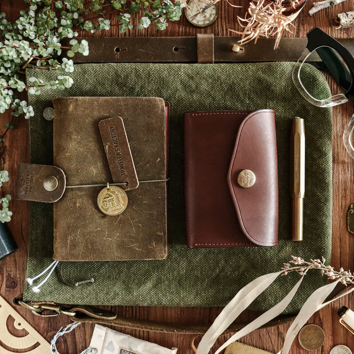 The Superior Labor Leather Small Purse - Brown