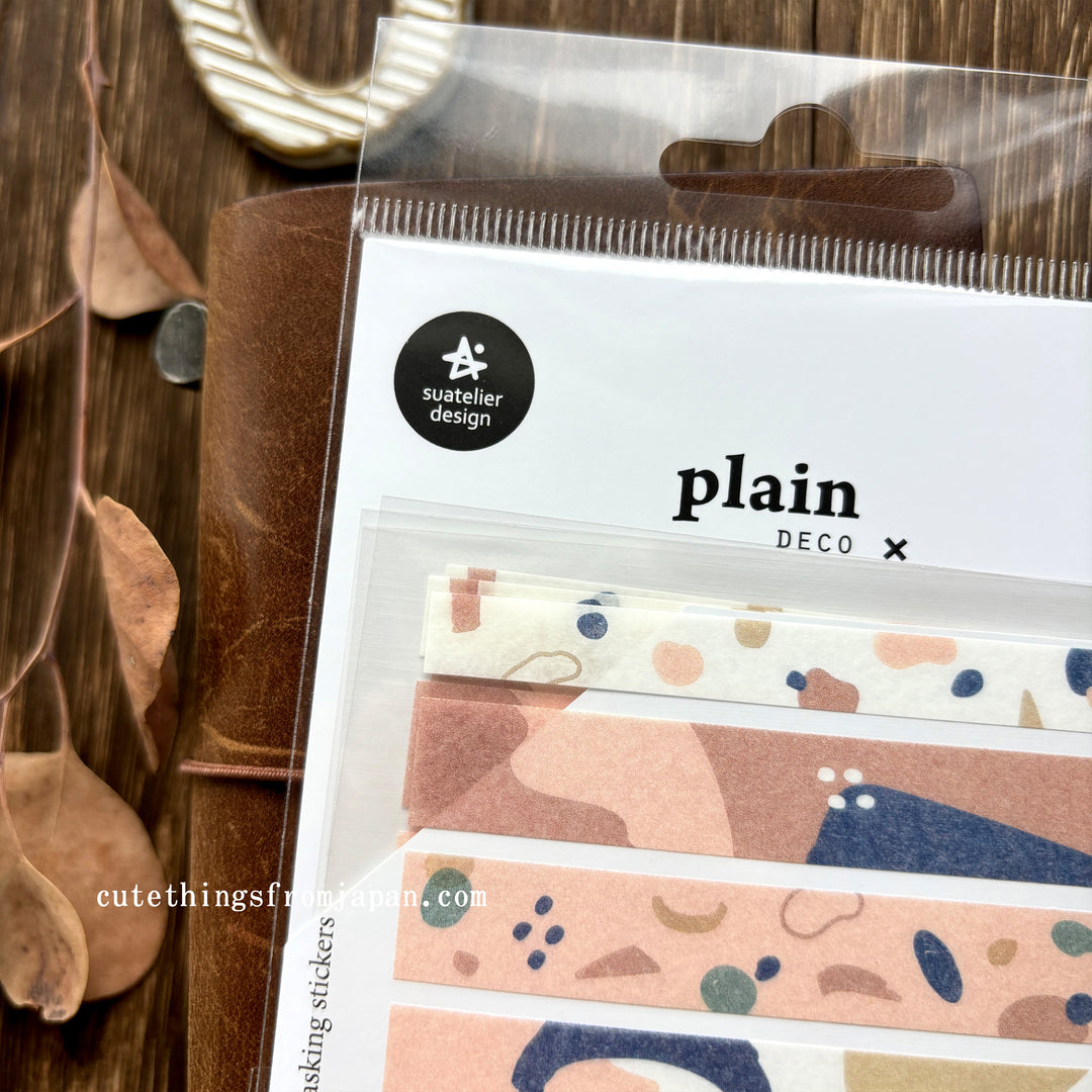 Plain Deco Stickers (3 sheets)  - Plain #16