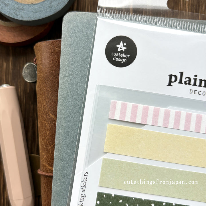 Plain Deco Stickers (3 sheets)  - Plain #69