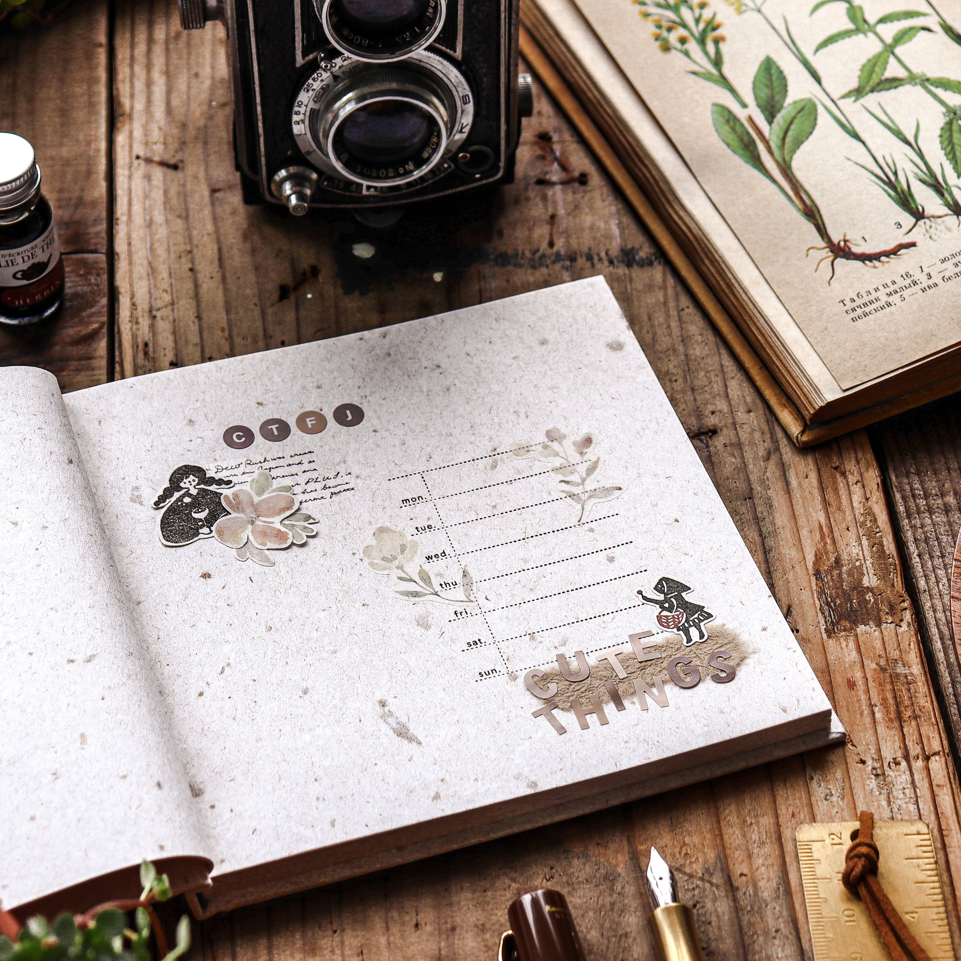 Sutenai 100% Recycled Washi Paper Hardcover Notebook - Square