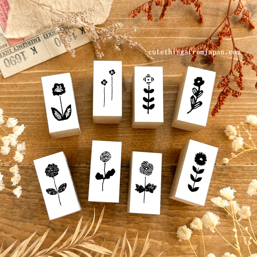 Rubber Stamp - Petit Flowers (8 designs)