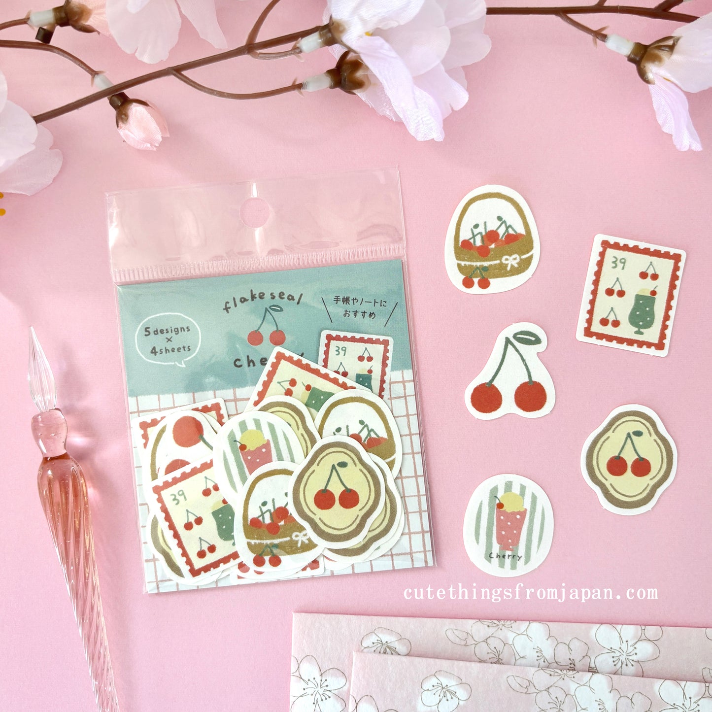 Spring Edition Flake Stickers - Cherry