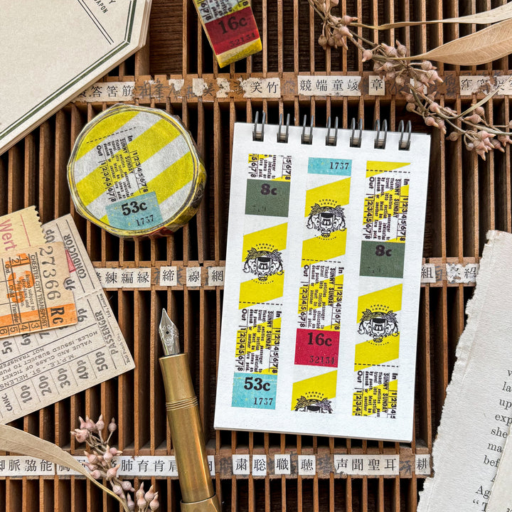 Sunny Sunday Washi Tape - Vintage Tickets