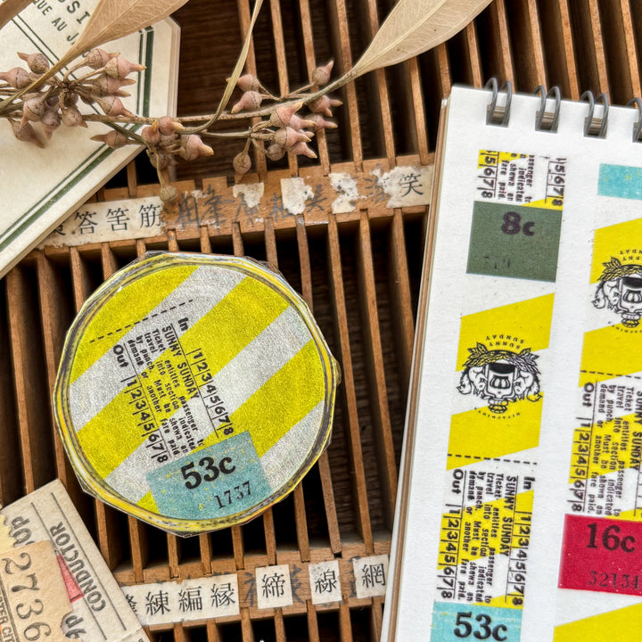 Sunny Sunday Washi Tape - Vintage Tickets