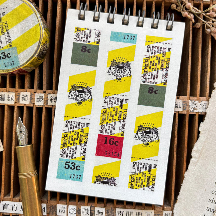 Sunny Sunday Washi Tape - Vintage Tickets