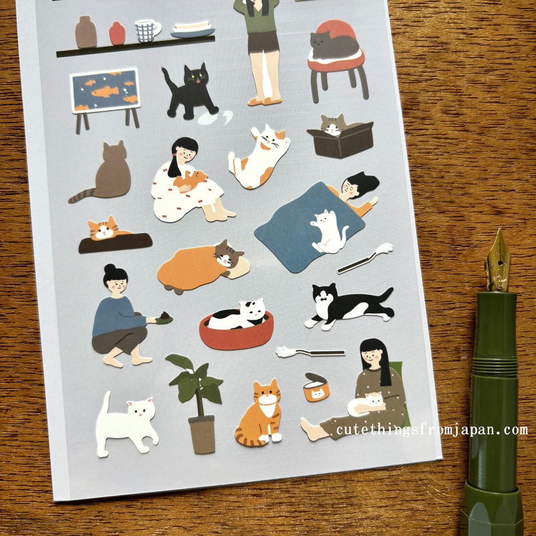 Daily Deco Stickers - Life with Cats
