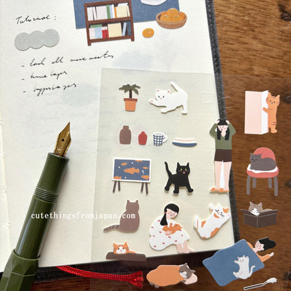 Daily Deco Stickers - Life with Cats
