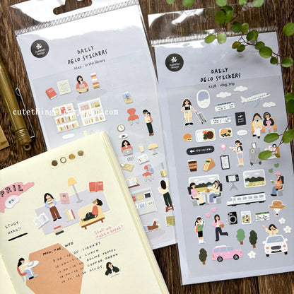 Daily Deco Stickers - Vlog_travel