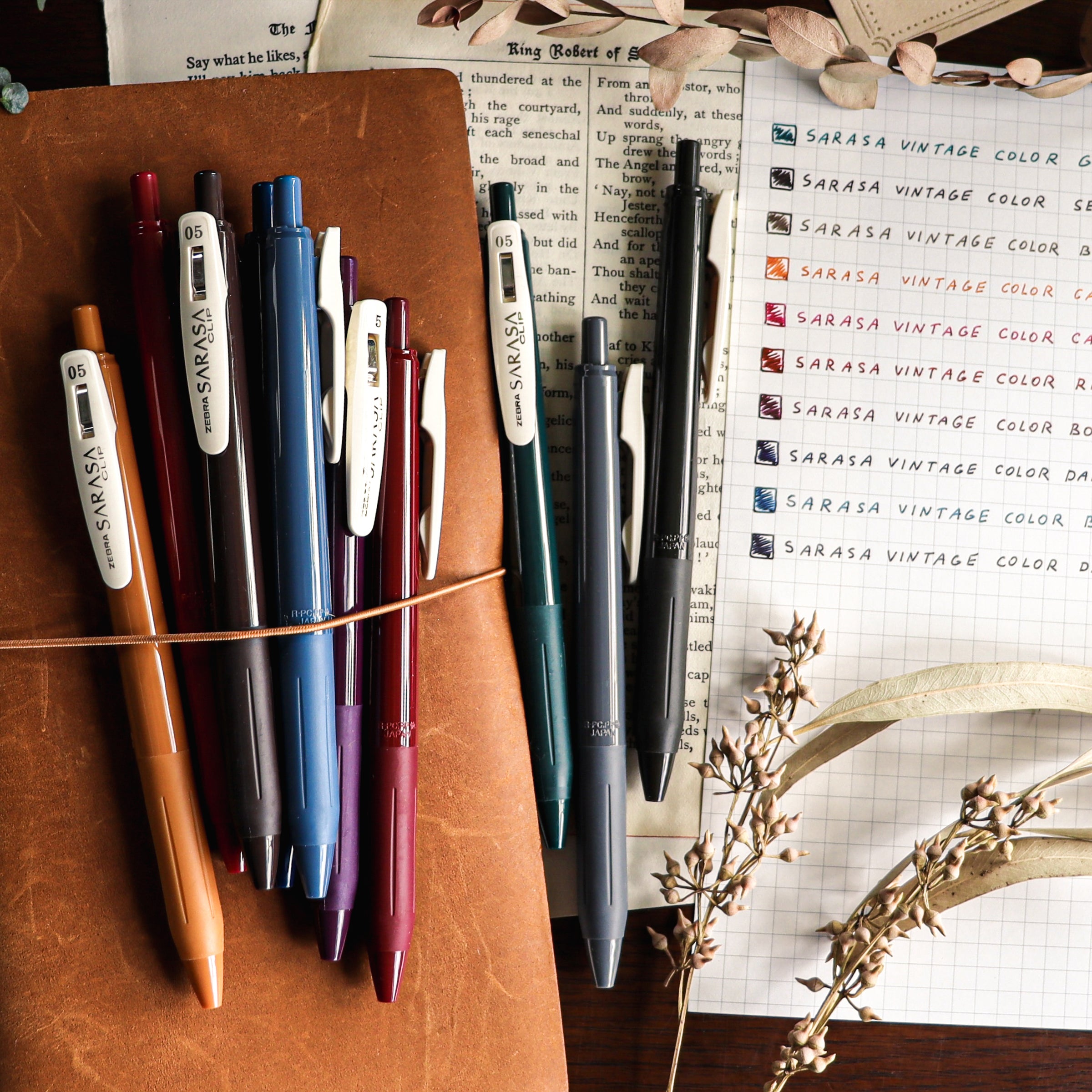 SARASA CLIP Pen - Vintage Colors