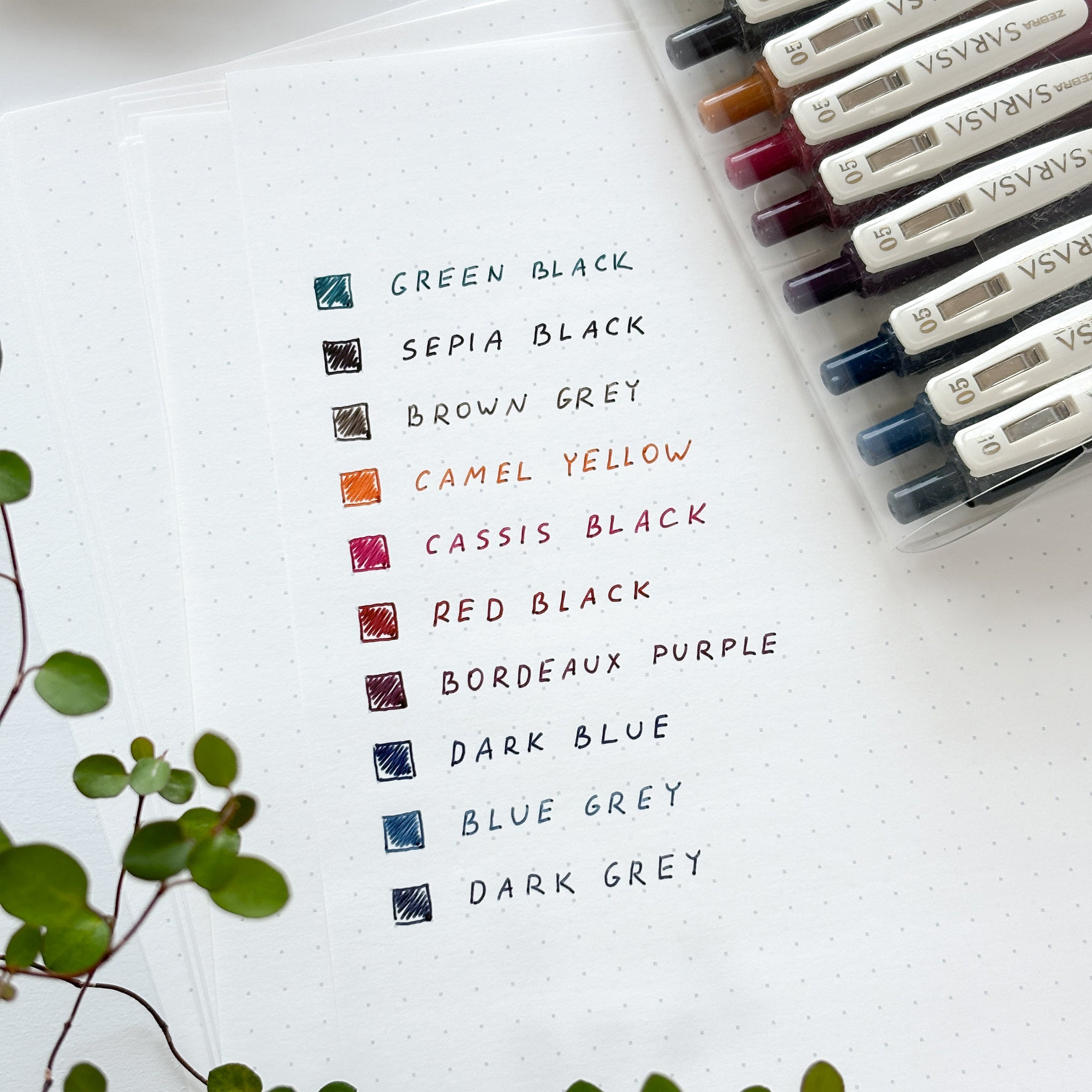 SARASA CLIP Pen - Vintage Colors