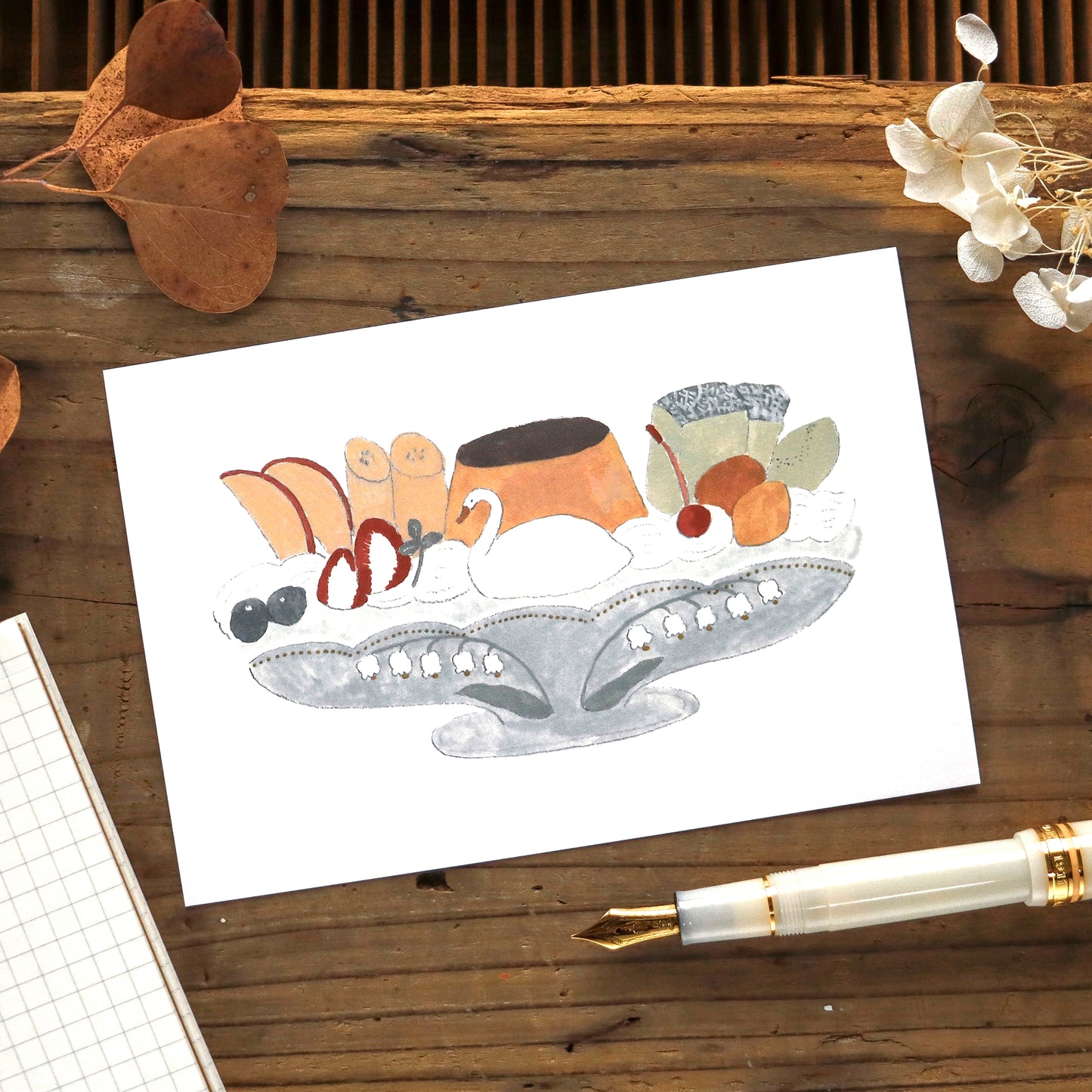 Shoichiro Tobimatsu / Postcard - Pudding a la mode