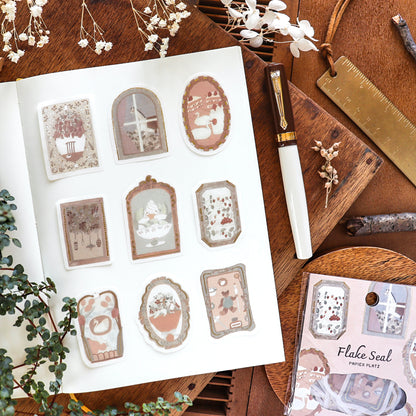 トビマツショウイチロウ / フレークシール「箔入りframe」